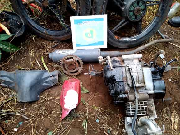 POLICIALES: Se recupero una motocicleta, estaba enterrada en un patio                        